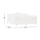 Hillsdale Furniture Staci Wood Full Size Daybed with Trundle, White