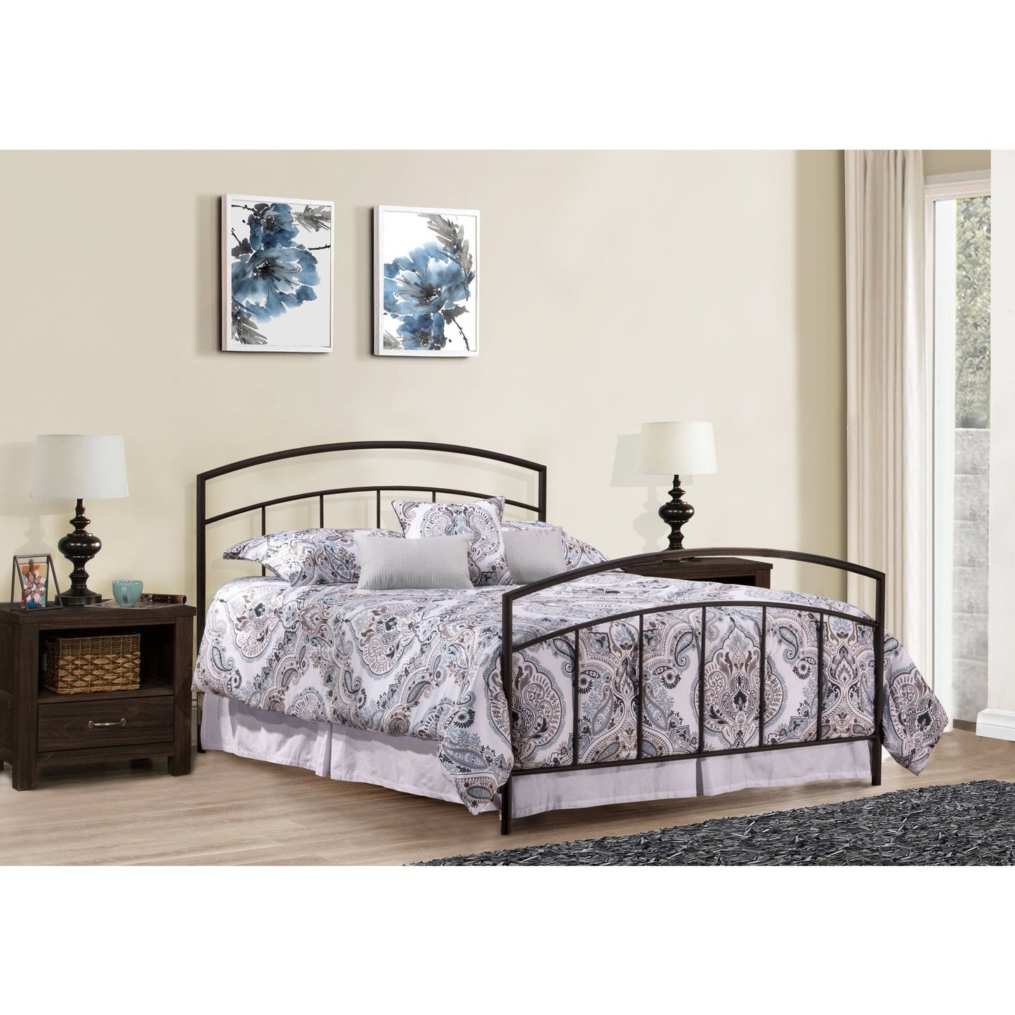 Hillsdale Furniture Julien Full Metal Bed, Textured Black