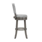 Hillsdale Furniture Santa Clara II Swivel Bar Height Stool, Antique Gray