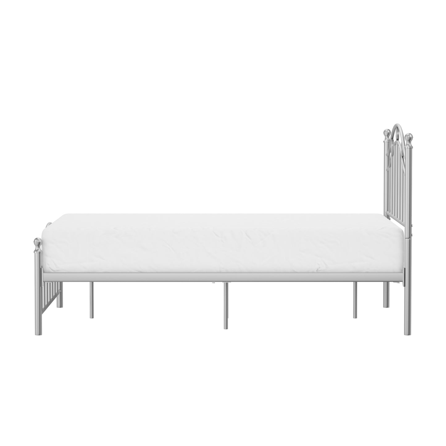 Hillsdale Furniture Vivian Metal Full Platform Bed, Silver