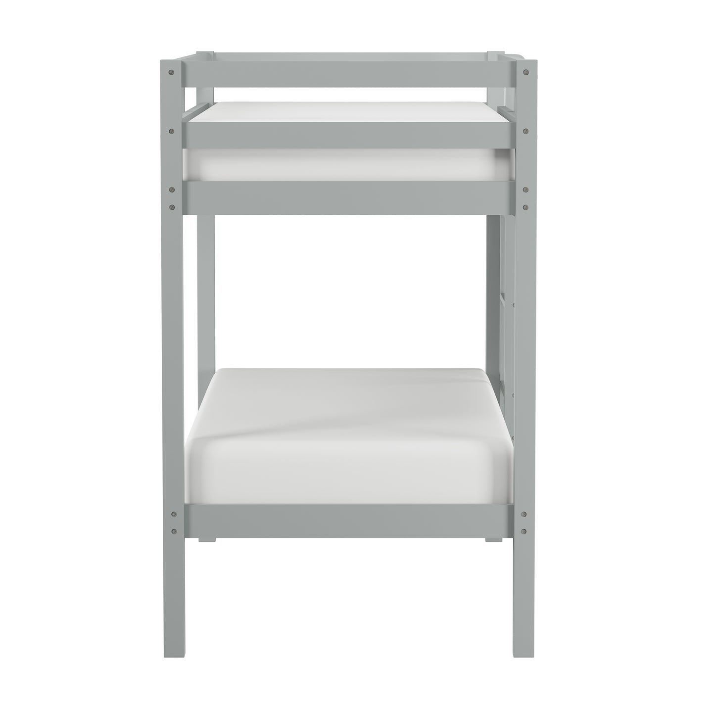 Hillsdale Kids and Teen Caspian Twin Over Twin Bunk Bed, Gray