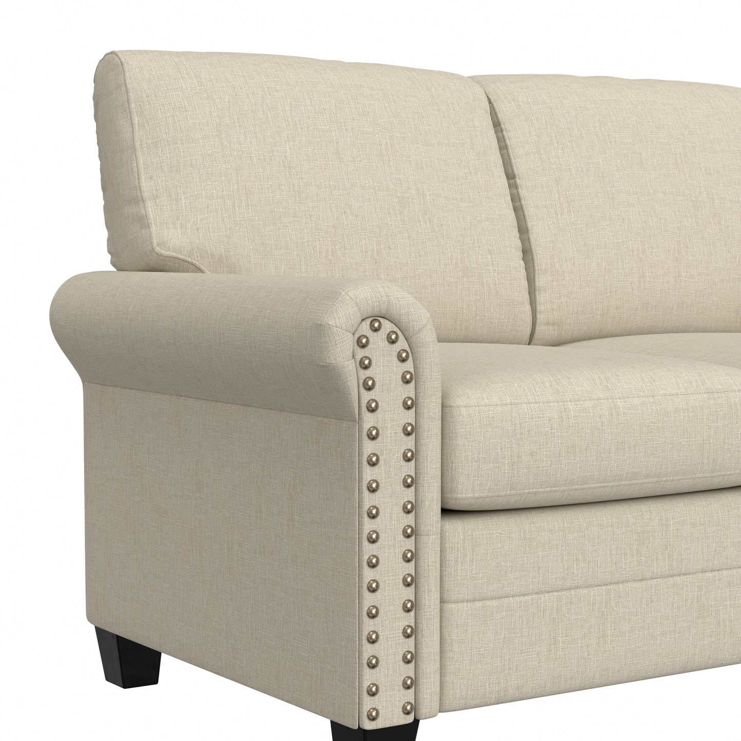 Hillsdale Furniture Barroway Upholstered Loveseat, Beige