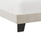 Hillsdale Furniture Crestone Upholstered Adjustable Height King Platform Bed, Cream