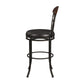 Hillsdale Furniture Dundee Commercial Grade Metal Bar Height Swivel Stool, Dark Coffee