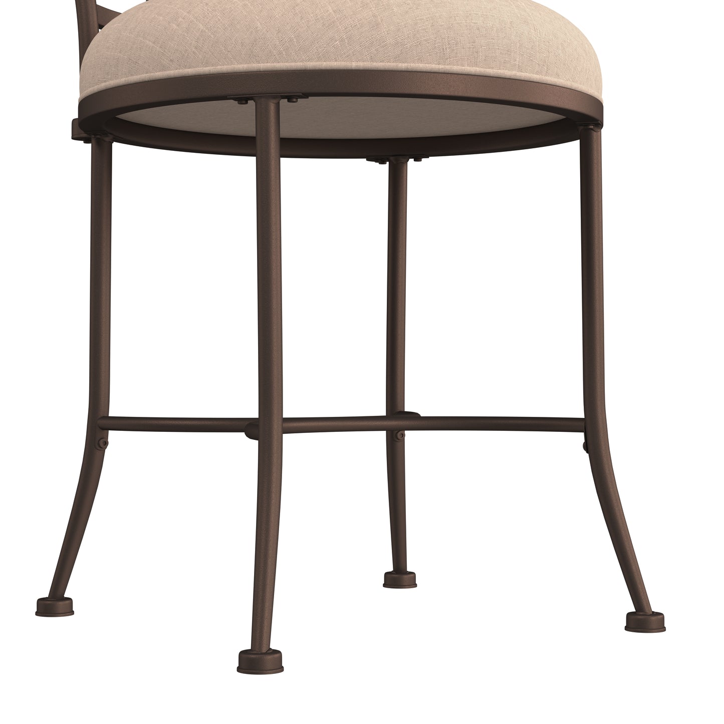 Hillsdale Furniture Christina Metal Vanity Stool, Bronze