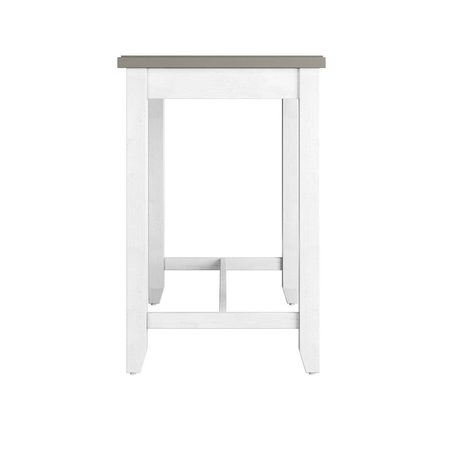 Hillsdale Furniture Clarion Wood Counter Height Side Table, Distressed Gray