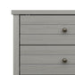 Living Essentials by Hillsdale Harmony Wood 6 Drawer Dresser, Gray