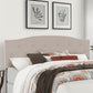 Living Essentials by Hillsdale Provence Upholstered Arch Adjustable Tufted King/Cal King Headboard, Linen Fabric