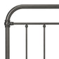 Hillsdale Furniture Kirkland Metal King Bed, Aged Pewter