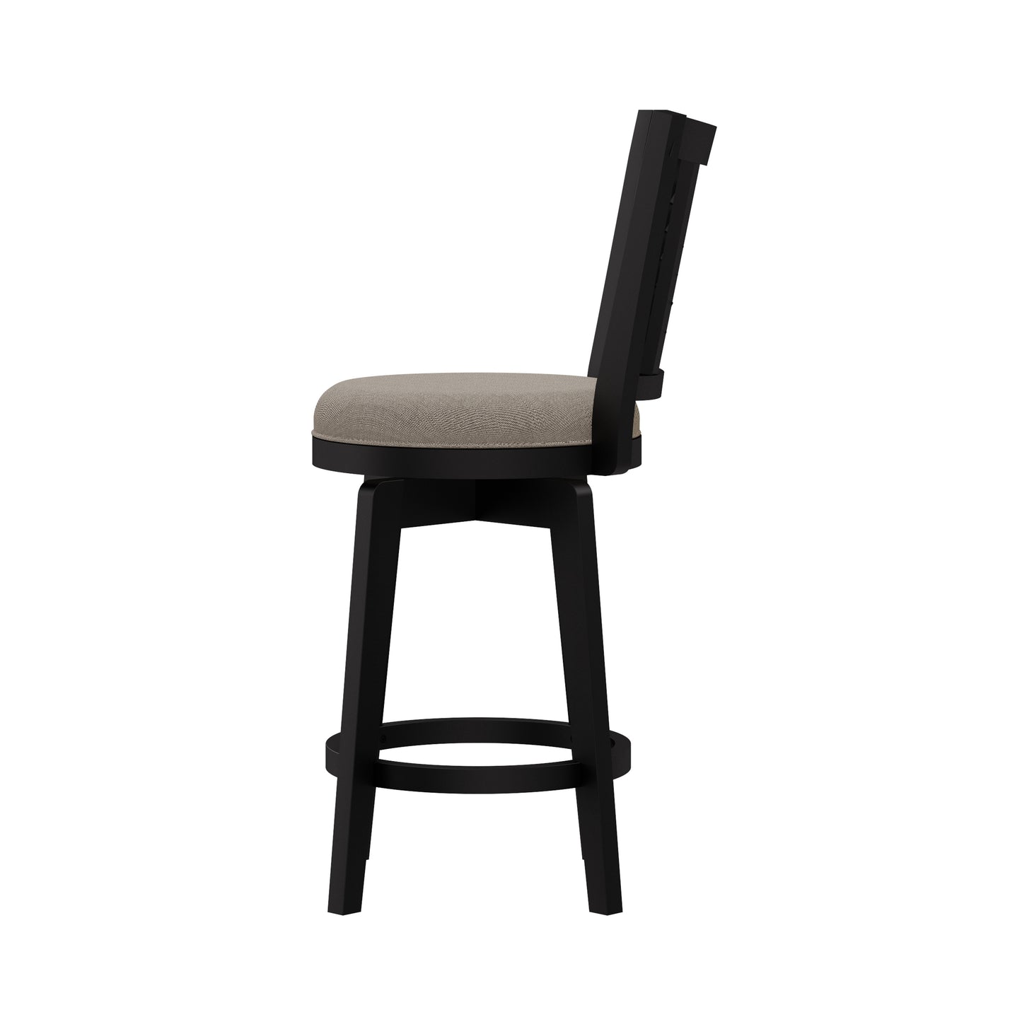 Hillsdale Furniture Foxmoor Wood Counter Height Swivel Stool, Black