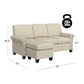 Hillsdale Furniture Barroway Upholstered Reversible Chaise Sectional, Beige