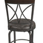 Hillsdale Furniture Killona Metal Counter Height Swivel Stool, Antique Pewter