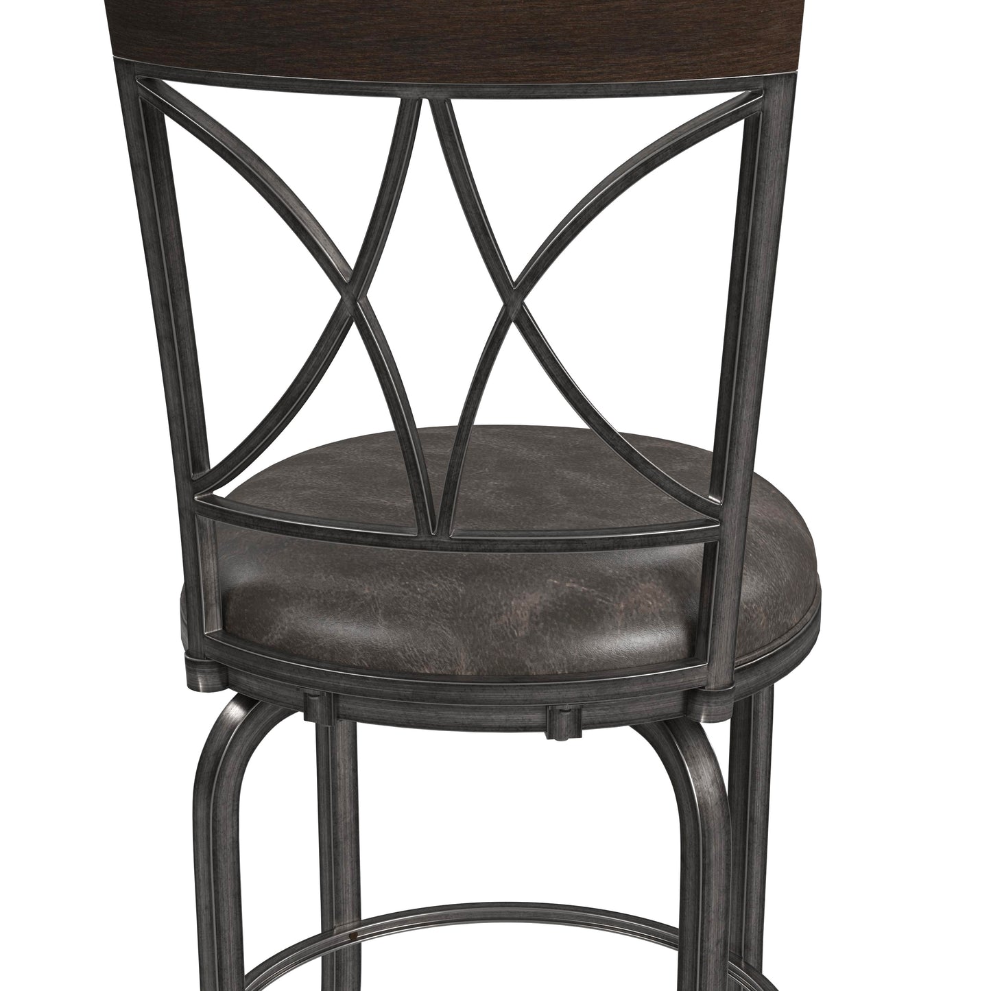 Hillsdale Furniture Killona Metal Counter Height Swivel Stool, Antique Pewter