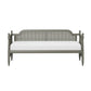 Hillsdale Furniture Melanie Wood and Cane Twin Daybed, French Gray