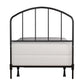 Hillsdale Furniture Tolland Metal Twin Headboard with Frame, Satin Black