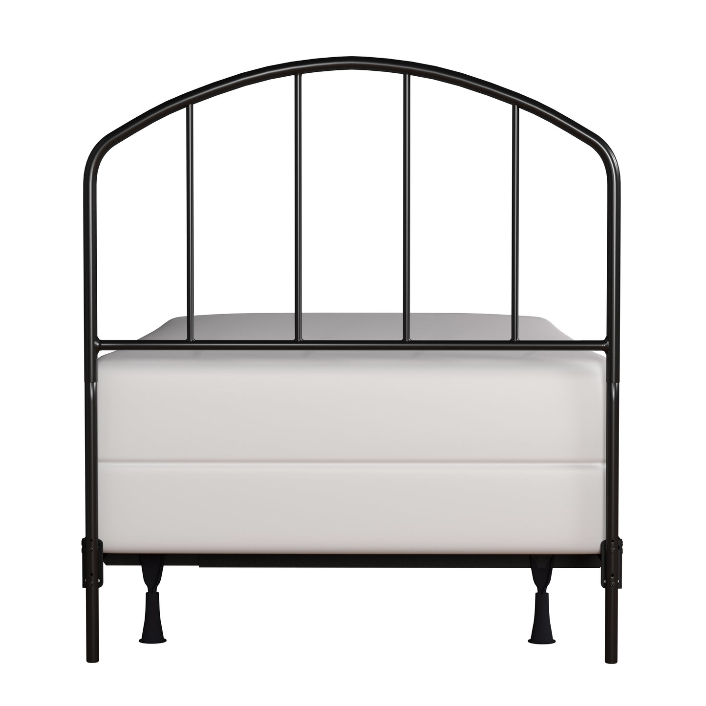 Hillsdale Furniture Tolland Metal Twin Headboard with Frame, Satin Black