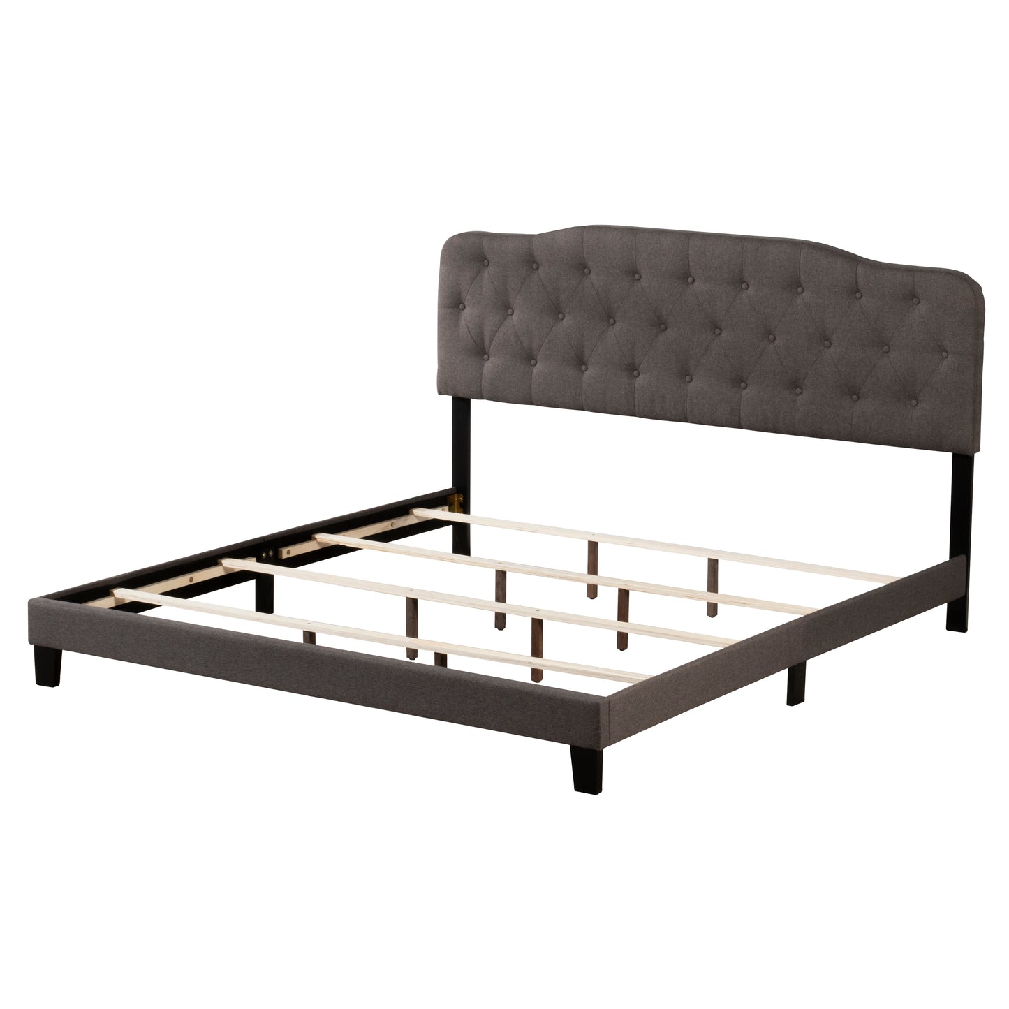 Hillsdale Furniture Nicole King Upholstered Bed, Stone