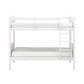 Living Essentials by Hillsdale Alexis Wood Arch Twin Over Twin Bunk Bed, White