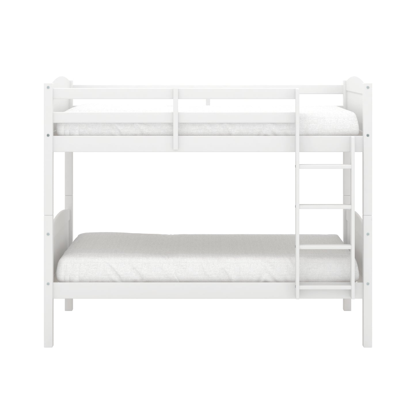 Living Essentials by Hillsdale Alexis Wood Arch Twin Over Twin Bunk Bed, White