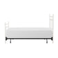 Hillsdale Furniture Providence Metal Full Bed with Spindle and Casting Design, Soft White