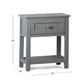 Hillsdale Kids and Teen Schoolhouse 4.0 Wood 1 Drawer Nightstand, Gray