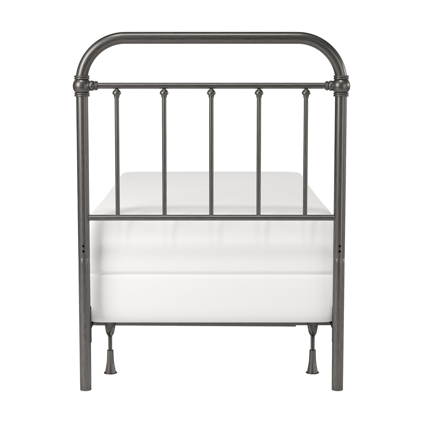 Hillsdale Furniture Kirkland Metal Twin Headboard with Frame, Aged Pewter