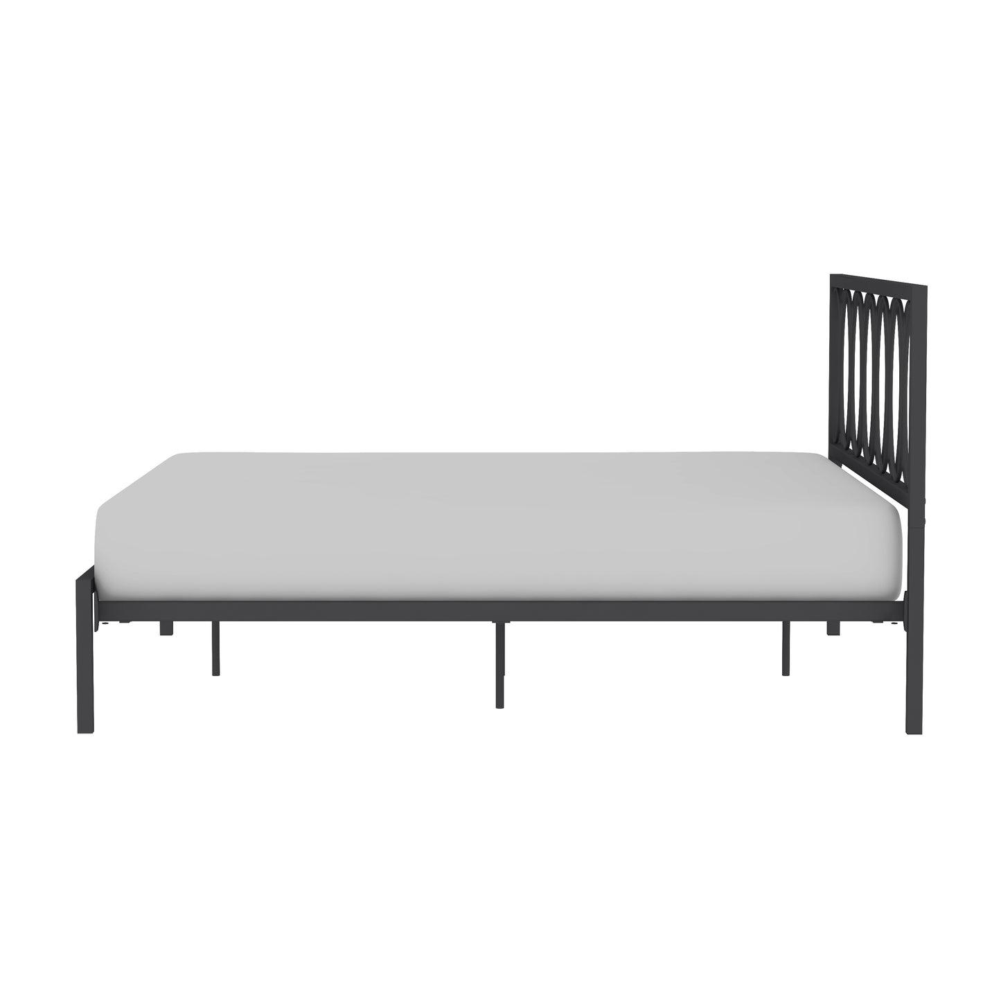 Hillsdale Furniture Naomi King Metal Bed, Gray