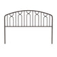 Hillsdale Furniture Riverbrooke Metal Arch Scallop Full/Queen Headboard, Bronze