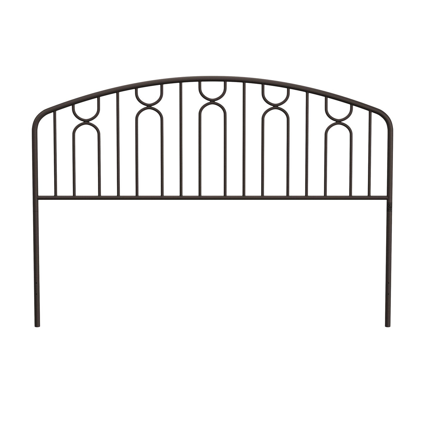 Hillsdale Furniture Riverbrooke Metal Arch Scallop Full/Queen Headboard, Bronze