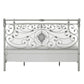 Hillsdale Furniture Mercer King Metal Sleigh Bed, Brushed White