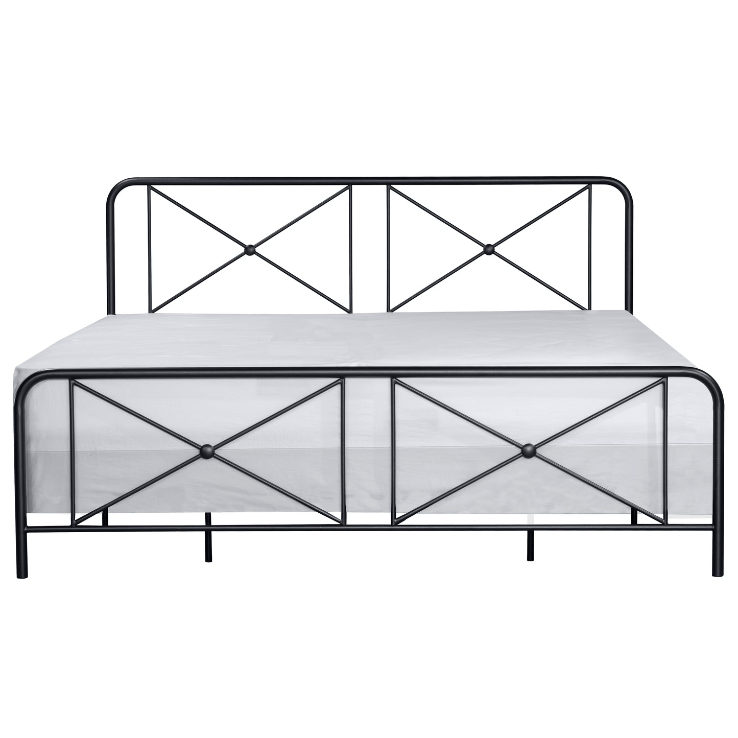 Hillsdale Furniture Williamsburg King Metal Bed, Black Sparkle