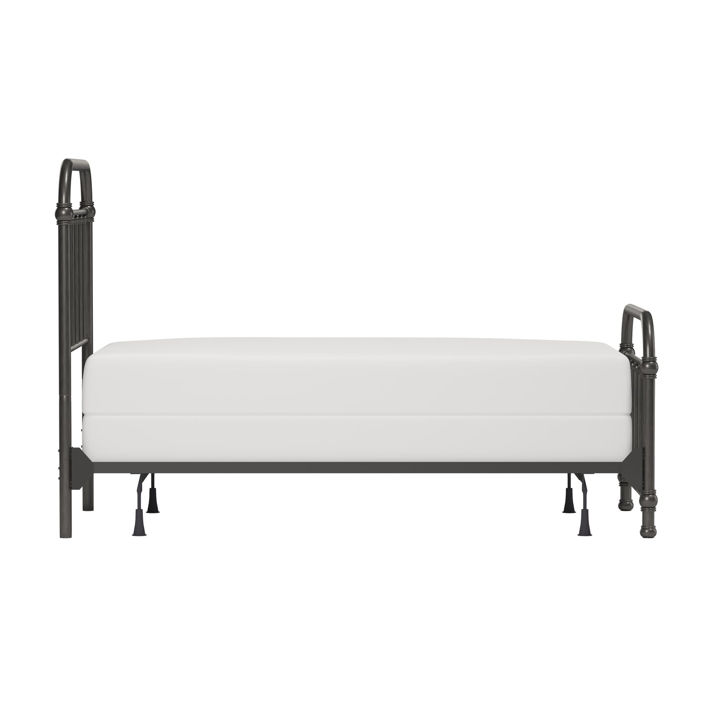 Hillsdale Furniture Kirkland Metal Twin Bed, Aged Pewter