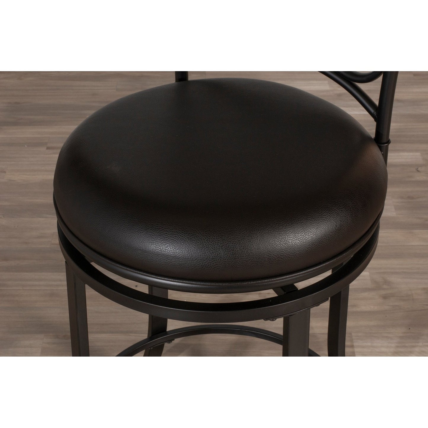 Hillsdale Furniture Trevelian Metal Swivel Counter Height Stool, Dark Coffee