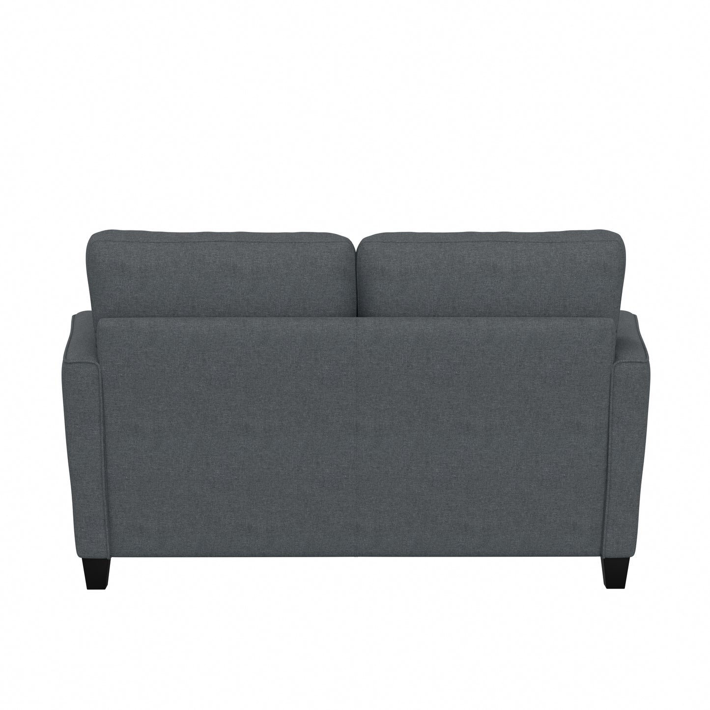 Living Essentials by Hillsdale Grant River Upholstered Loveseat with 2 Pillows, Gray