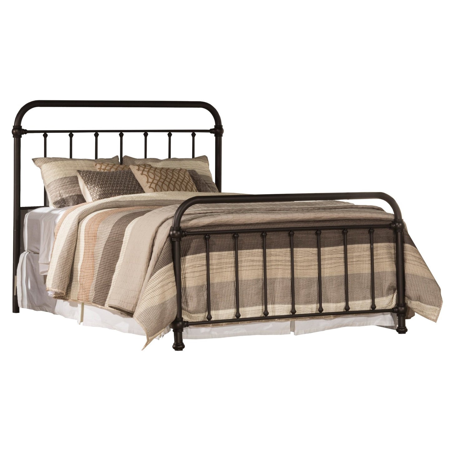 Hillsdale Furniture Kirkland Metal King Bed, Dark Bronze