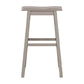 Hillsdale Furniture Moreno Wood Backless Bar Height Stool, Distressed Gray