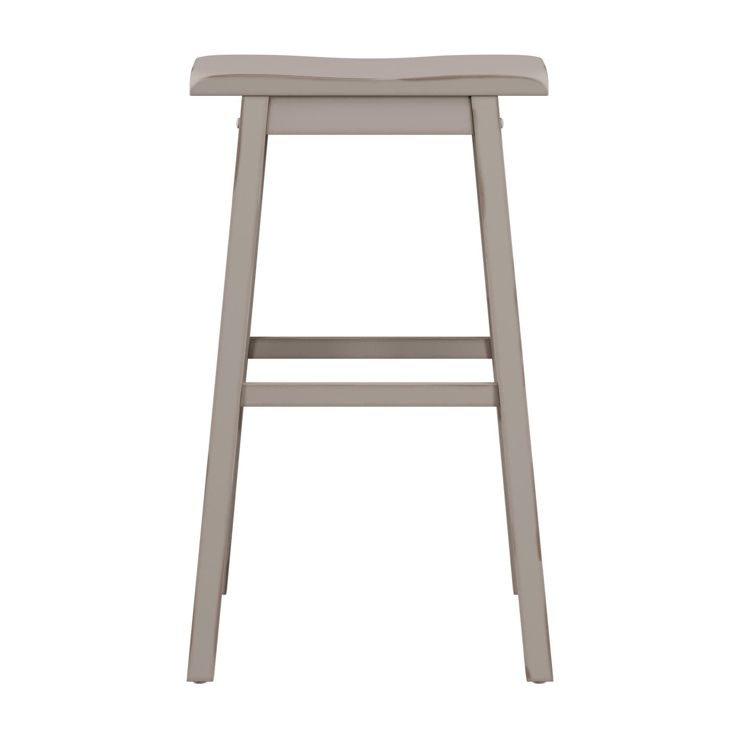 Hillsdale Furniture Moreno Wood Backless Bar Height Stool, Distressed Gray