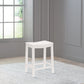 Hillsdale Furniture Fiddler Wood Backless Counter Height Stool, White