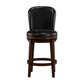 Hillsdale Furniture Victoria Wood Counter Height Swivel Stool, Dark Chestnut