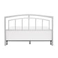 Hillsdale Furniture Claudia King Metal Headboard with Frame, Matte Nickel