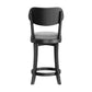 Hillsdale Furniture Sloan Wood Counter Height Swivel Stool, Black