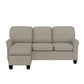 Hillsdale Furniture Upholstered Reversable Sectional Chaise, Greige