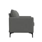 Hillsdale Furniture Alamay Upholstered Loveseat, Smoke