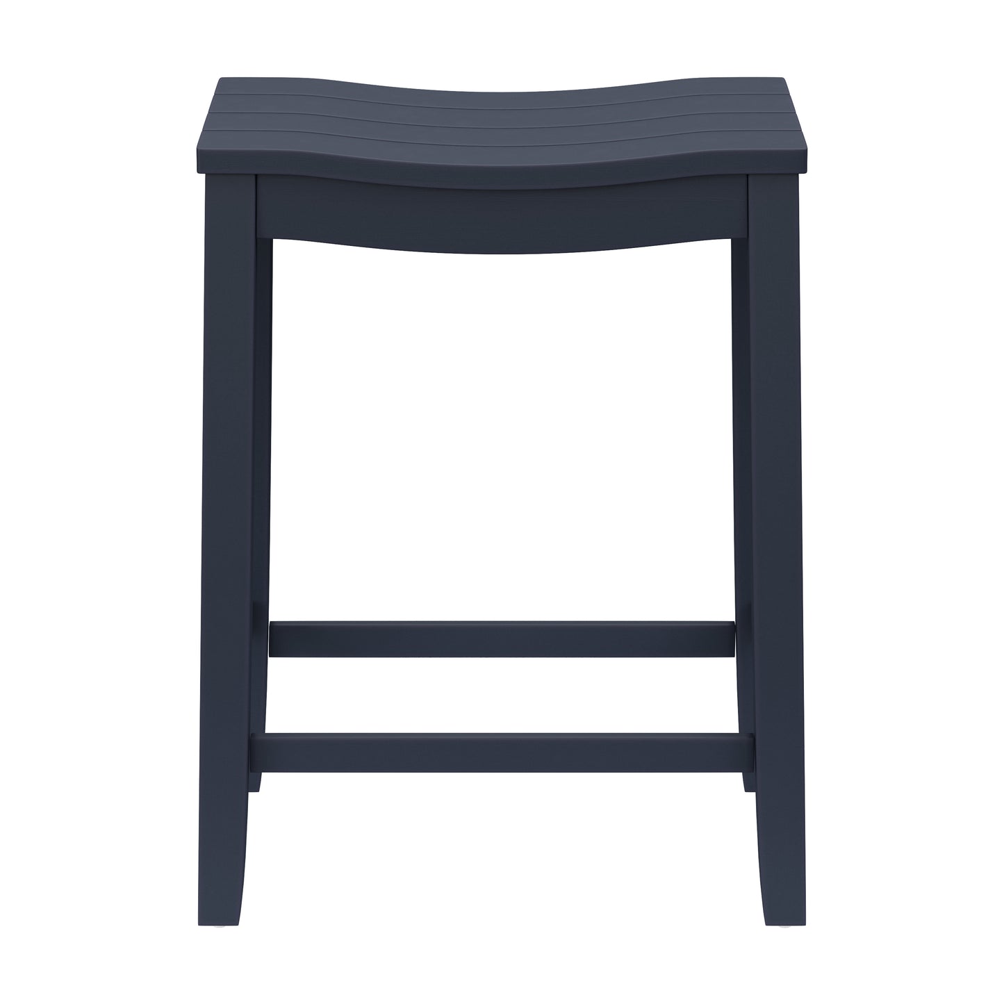 Hillsdale Furniture Fiddler Wood Backless Counter Height Stool, Navy