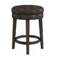 Hillsdale Furniture Krauss Wood Backless Counter Height Swivel Stool, Dark Brown