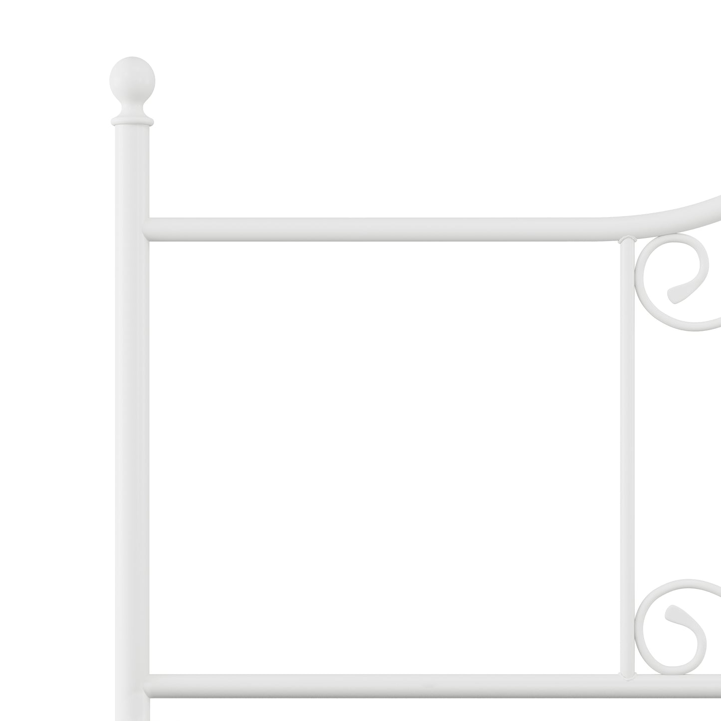 Hillsdale Furniture Ruby King Metal Headboard, Textured White