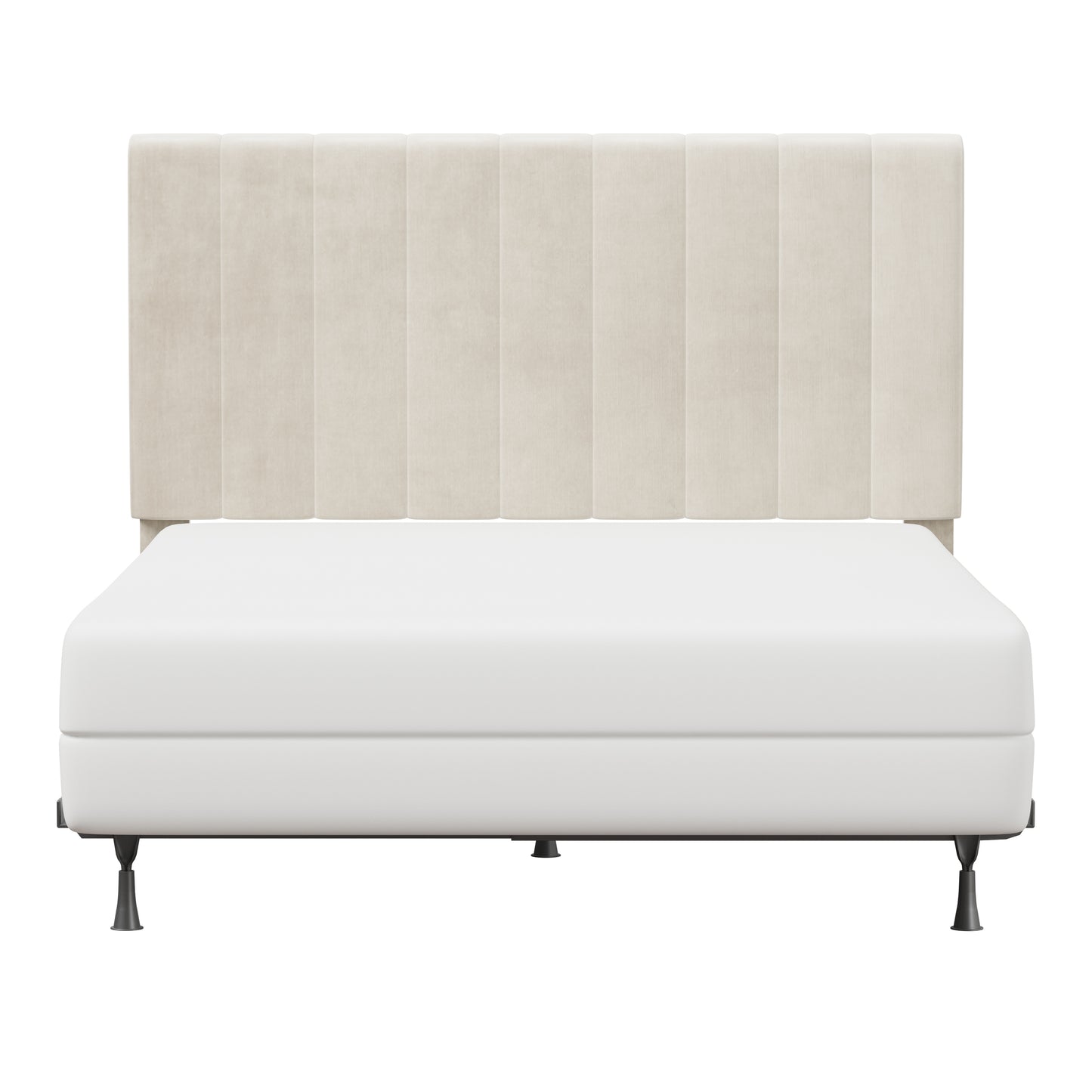 Hillsdale Furniture Crestone Upholstered Full/Queen Headboard with Frame, Cream