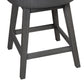 Hillsdale Furniture, Rosabella Wood Counter Height Swivel Stool, Gray Wire Brush