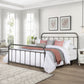 Hillsdale Furniture Kirkland Metal King Bed, Aged Pewter