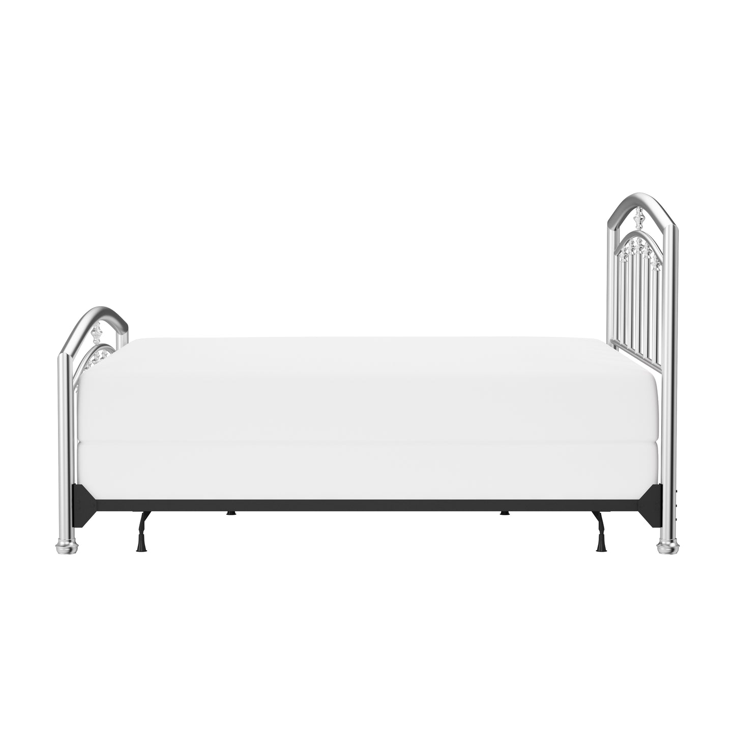 Hillsdale Furniture Claudia King Metal Bed, Matte Nickel